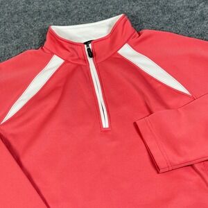 Second Skin Medium Performance Quarter Zip Pullover Performance Golf Tennis Top